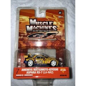 Muscle Machines Diecast GT Amemiya Matsuomoto Kiyoshi Aspara RX-7 2003 1:64